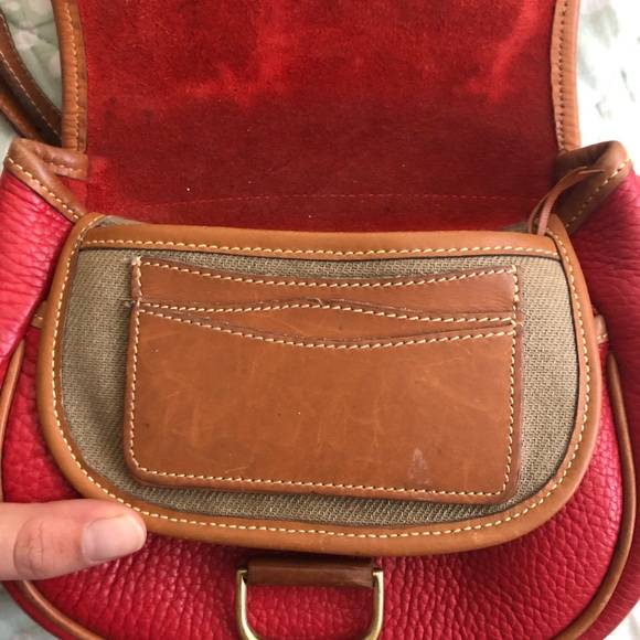 Dooney & Bourke Bags Rare Vintage Dooney Small Horseshoe Bag Red